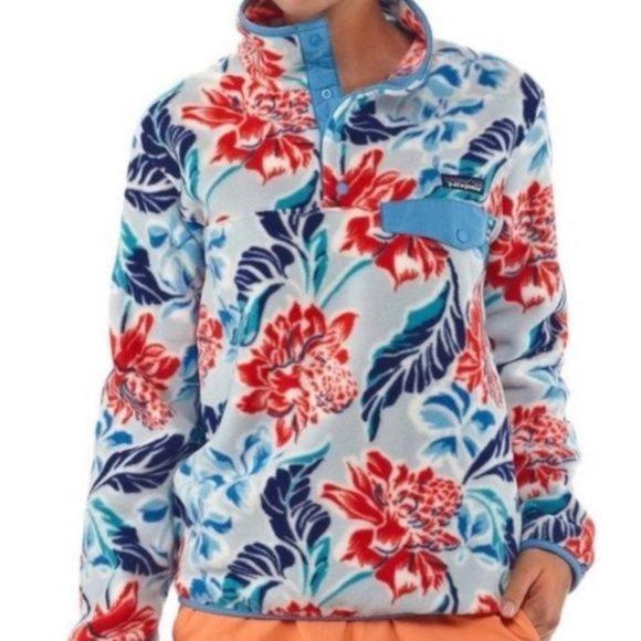 Patagonia Lightweight Synchilla Snap-T Pullover in Manoa Dusk Blue Medium RARE - Picture 1 of 11